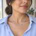 Collar Miorela Tennis con nombre Valentina · plata puesta