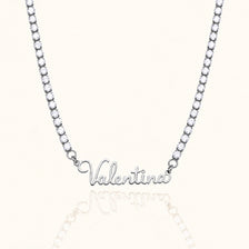 Collar Miorela Tennis con nombre Valentina · plata